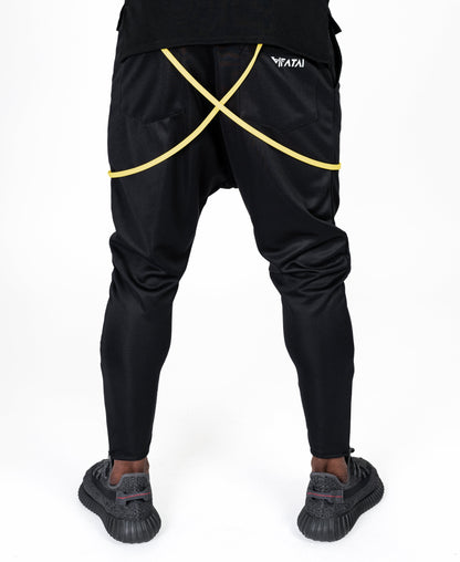 Black trousers with yellow design - Fatai Style