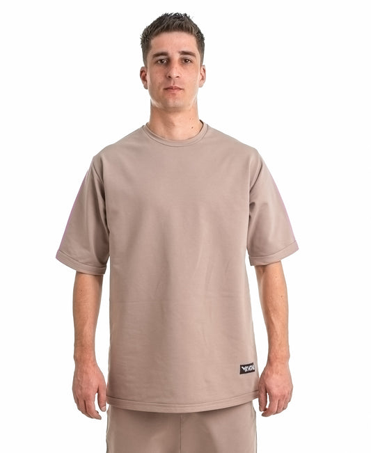 Tricou capuccino oversize