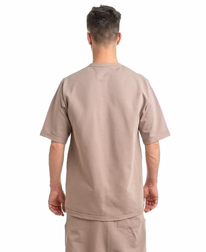 Tricou capuccino oversize