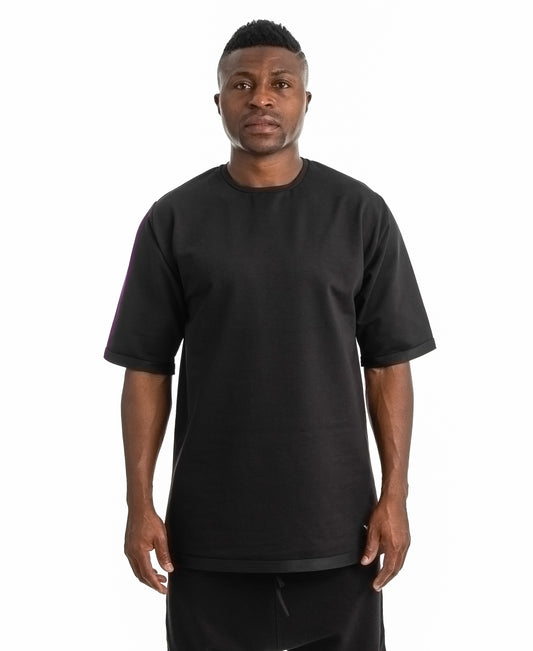 Tricou negru oversize