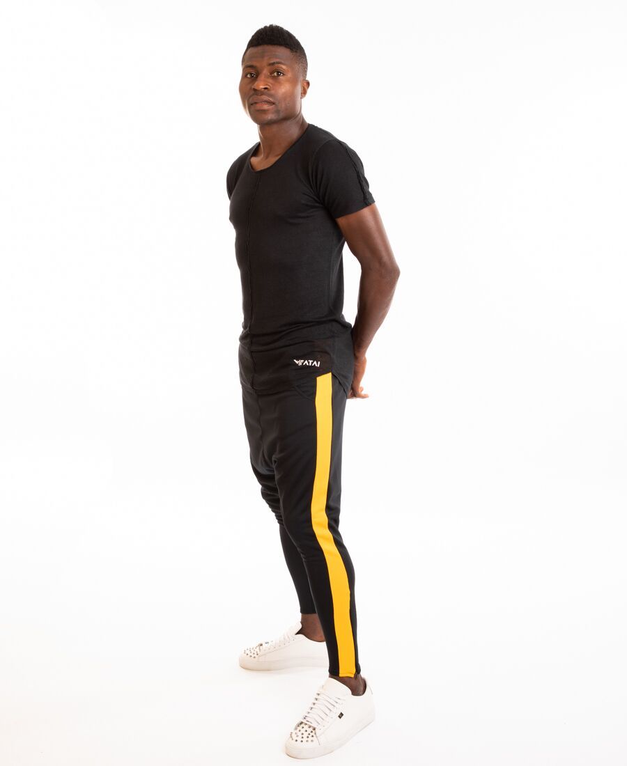 Black trousers with yellow line - Fatai Style