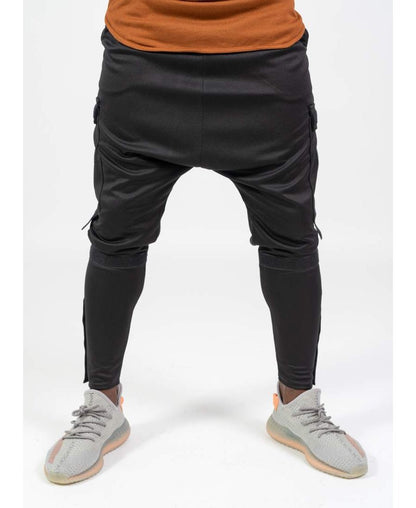 Black trousers with wow side design - Fatai Style
