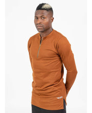 Încarcă imaginea în vizualizatorul Galerie, Brown Shirt with Zip - Fatai Style
