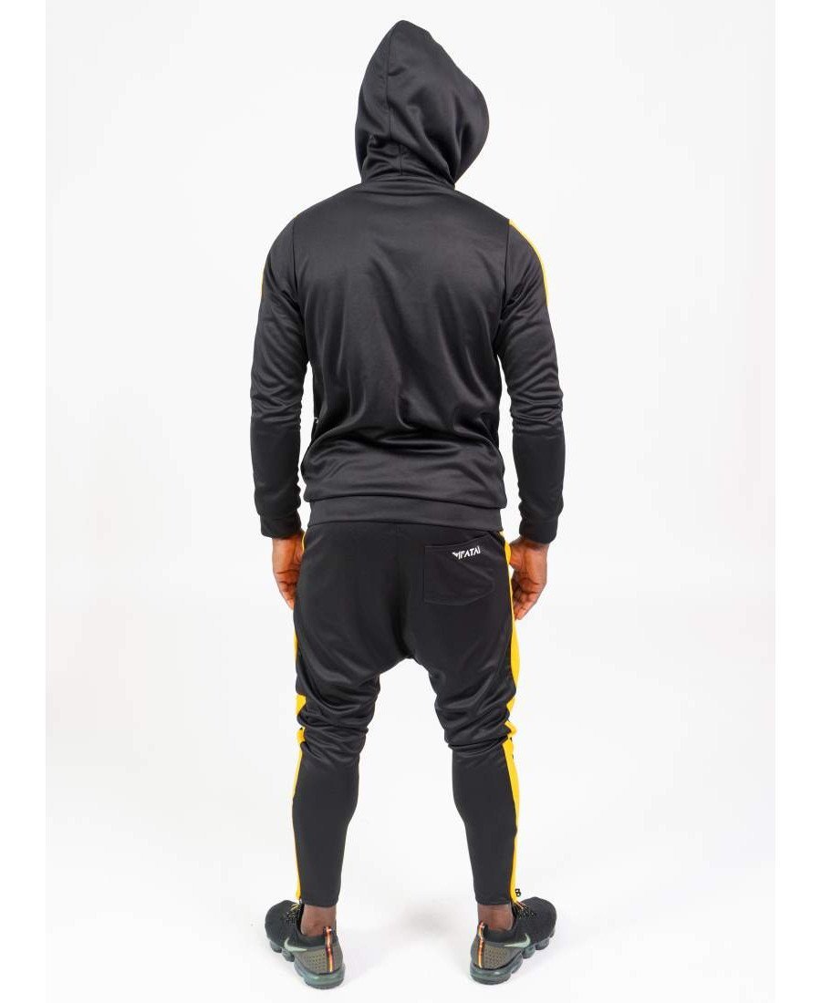 Black tracksuit with yellow lines - Fatai Style